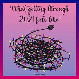 Kerstkaart getting through 2021